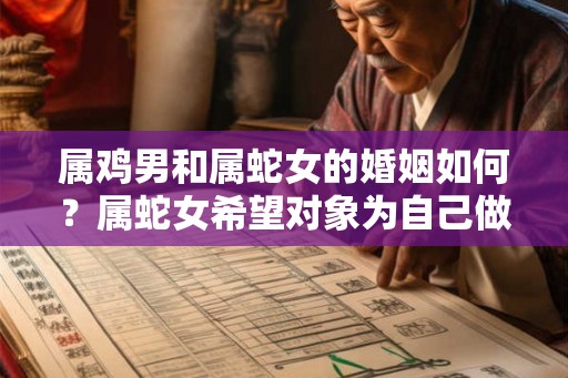 属鸡男和属蛇女的婚姻如何？属蛇女希望对象为自己做什么？