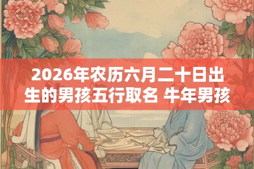 2026年农历六月二十日出生的男孩五行取名 牛年男孩最佳名字推荐 2026年农历六月二十日出生的男孩五行取名 牛年男孩最佳名字推荐