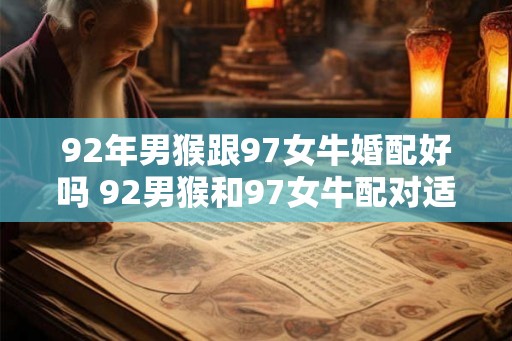 92年男猴跟97女牛婚配好吗 92男猴和97女牛配对适合吗 92年男猴跟97女牛婚配好吗 92男猴和97女牛配对适合吗