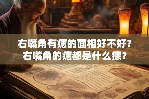右嘴角有痣的面相好不好？右嘴角的痣都是什么痣？