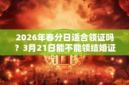 2026年春分日适合领证吗？3月21日能不能领结婚证