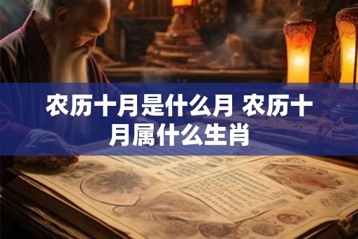 农历十月是什么月 农历十月属什么生肖