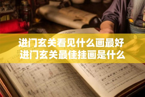 进门玄关看见什么画最好 进门玄关最佳挂画是什么