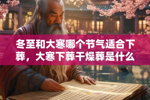 冬至和大寒哪个节气适合下葬，大寒下葬干燥葬是什么意思？