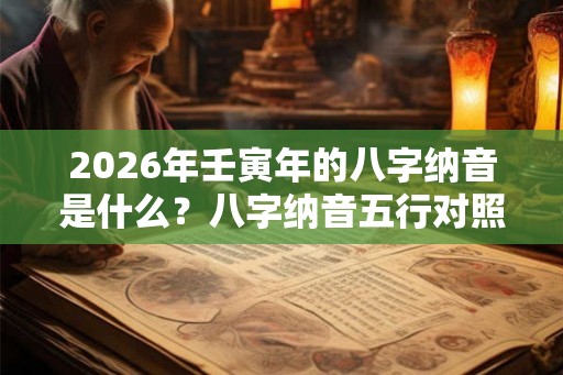 2026年壬寅年的八字纳音是什么？八字纳音五行对照表