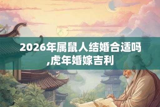 2026年属鼠人结婚合适吗,虎年婚嫁吉利