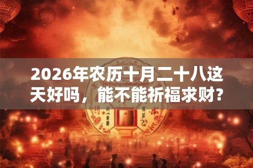 2026年农历十月二十八这天好吗，能不能祈福求财？