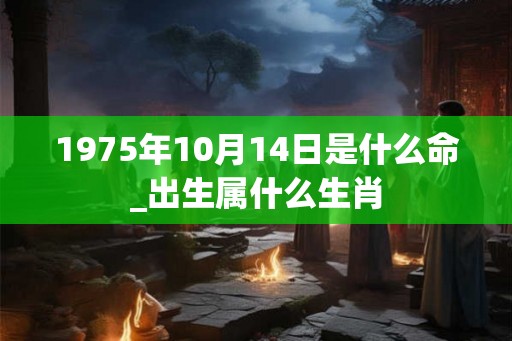 1975年10月14日是什么命_出生属什么生肖