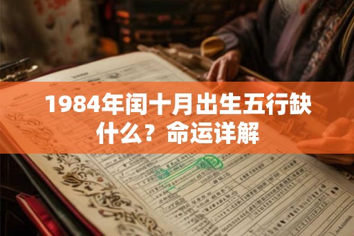 1984年闰十月出生五行缺什么？命运详解