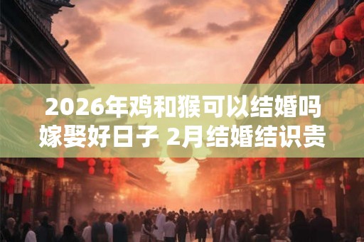 2026年鸡和猴可以结婚吗嫁娶好日子 2月结婚结识贵人