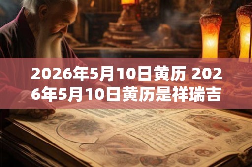 2026年5月10日黄历 2026年5月10日黄历是祥瑞吉日吗