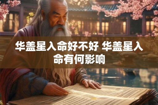 华盖星入命好不好 华盖星入命有何影响 华盖星入命好不好 华盖星入命有何影响