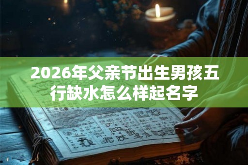 2026年父亲节出生男孩五行缺水怎么样起名字