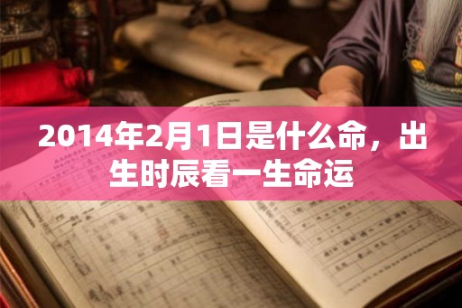 2014年2月1日是什么命，出生时辰看一生命运