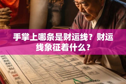 手掌上哪条是财运线？财运线象征着什么？