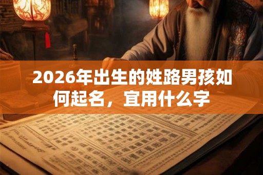 2026年出生的姓路男孩如何起名，宜用什么字