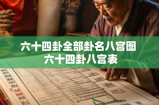 六十四卦全部卦名八宫图 六十四卦八宫表 六十四卦全部卦名八宫图 六十四卦八宫表
