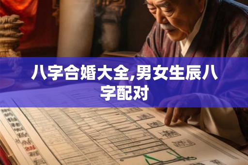 八字合婚大全,男女生辰八字配对