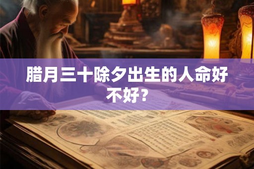 腊月三十除夕出生的人命好不好? 腊月三十除夕出生的人命好不好?