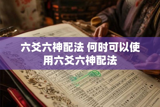 六爻六神配法 何时可以使用六爻六神配法
