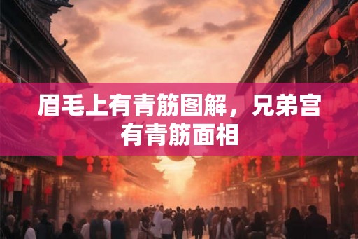 眉毛上有青筋图解，兄弟宫有青筋面相