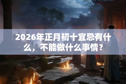 2026年正月初十宜忌有什么，不能做什么事情？