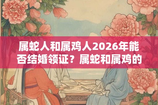 属蛇人和属鸡人2026年能否结婚领证？属蛇和属鸡的婚姻如何？