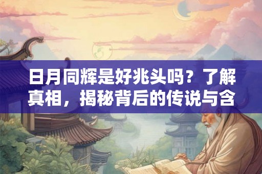 日月同辉是好兆头吗？了解真相，揭秘背后的传说与含义