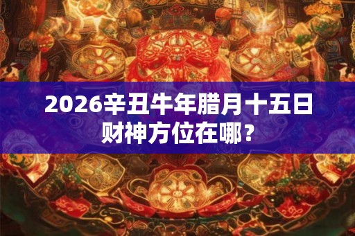 2026辛丑牛年腊月十五日财神方位在哪? 2026辛丑牛年腊月十五日财神方位在哪?
