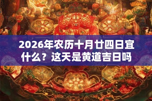2026年农历十月廿四日宜什么?这天是黄道吉日吗 2026年农历十月廿四日宜什么?这天是黄道吉日吗