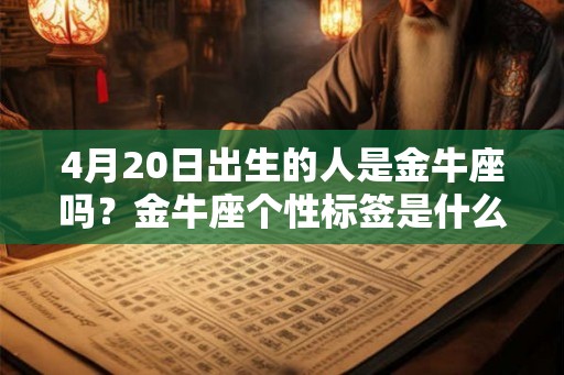 4月20日出生的人是金牛座吗？金牛座个性标签是什么？