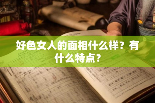 好色女人的面相什么样?有什么特点? 好色女人的面相什么样?有什么特点?