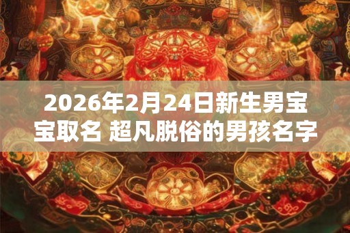 2026年2月24日新生男宝宝取名 超凡脱俗的男孩名字