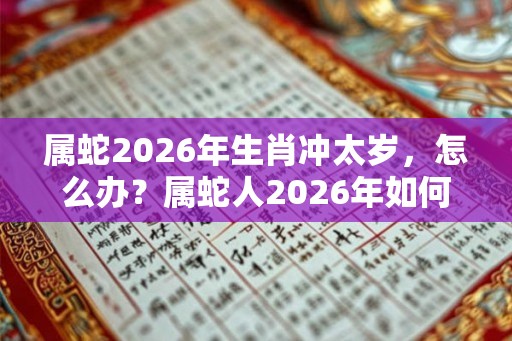 属蛇2026年生肖冲太岁，怎么办？属蛇人2026年如何改运？
