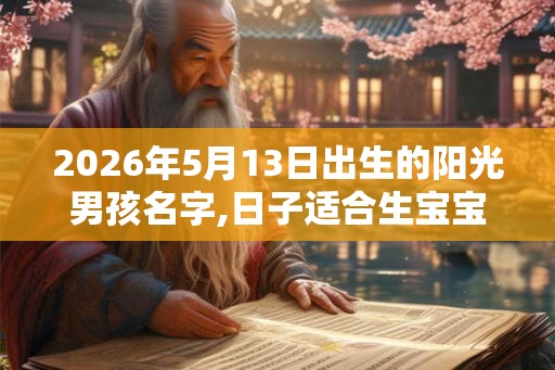 2026年5月13日出生的阳光男孩名字,日子适合生宝宝吗? 2026年5月13日出生的阳光男孩名字,日子适合生宝宝吗?