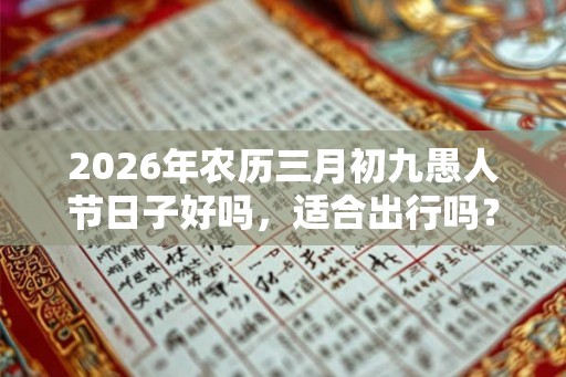 2026年农历三月初九愚人节日子好吗，适合出行吗？