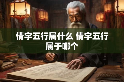 倩字五行属什么 倩字五行属于哪个
