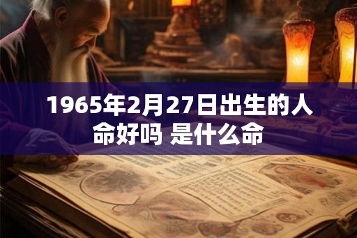 1965年2月27日出生的人命好吗 是什么命