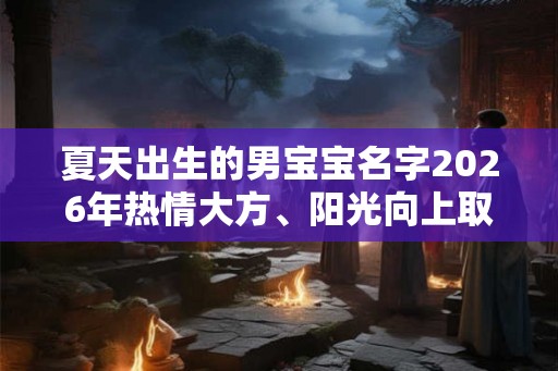 夏天出生的男宝宝名字2026年热情大方、阳光向上取名推荐