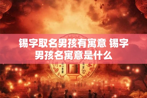 锡字取名男孩有寓意 锡字男孩名寓意是什么 锡字取名男孩有寓意 锡字男孩名寓意是什么
