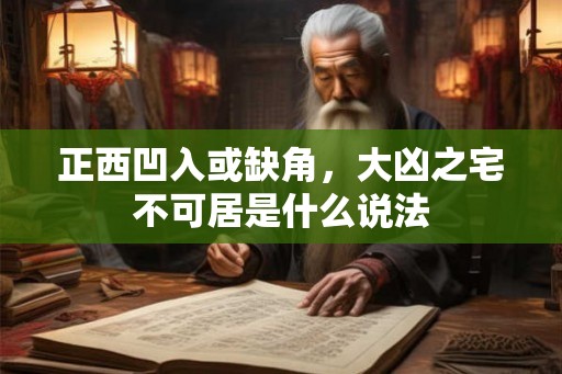 正西凹入或缺角,大凶之宅不可居是什么说法 正西凹入或缺角,大凶之宅不可居是什么说法