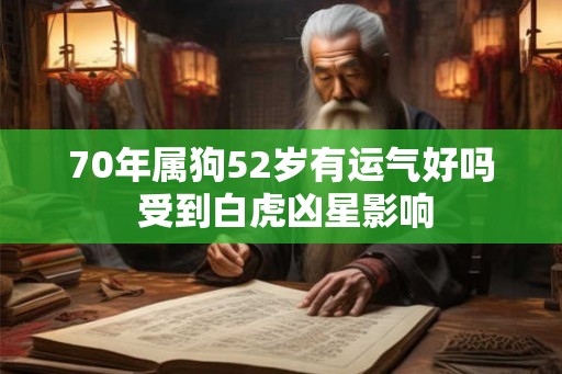 70年属狗52岁有运气好吗 受到白虎凶星影响