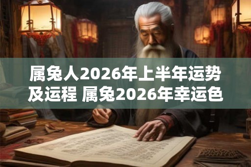属兔人2026年上半年运势及运程 属兔2026年幸运色