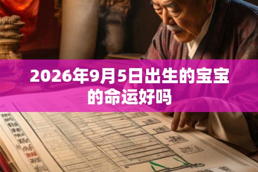 2026年9月5日出生的宝宝的命运好吗