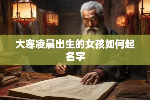 大寒凌晨出生的女孩如何起名字