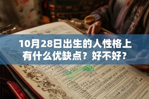 10月28日出生的人性格上有什么优缺点？好不好？