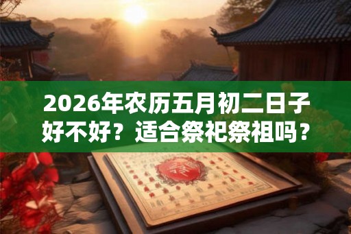 2026年农历五月初二日子好不好？适合祭祀祭祖吗？