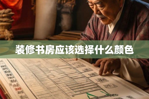 装修书房应该选择什么颜色