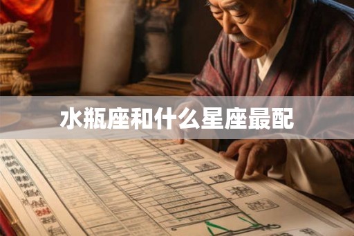水瓶座和什么星座最配