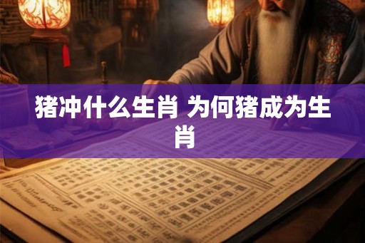 猪冲什么生肖 为何猪成为生肖 猪冲什么生肖 为何猪成为生肖